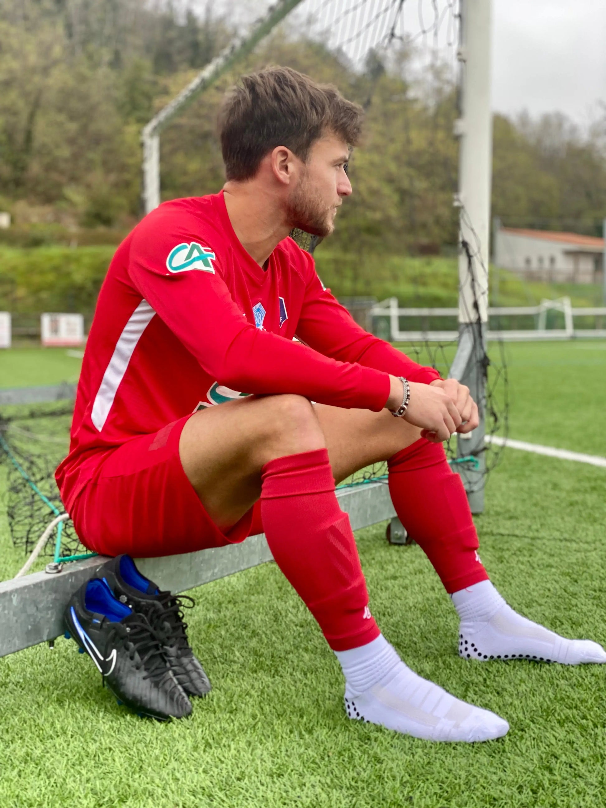 Chaussettes coupées portés par un mannaeuin 