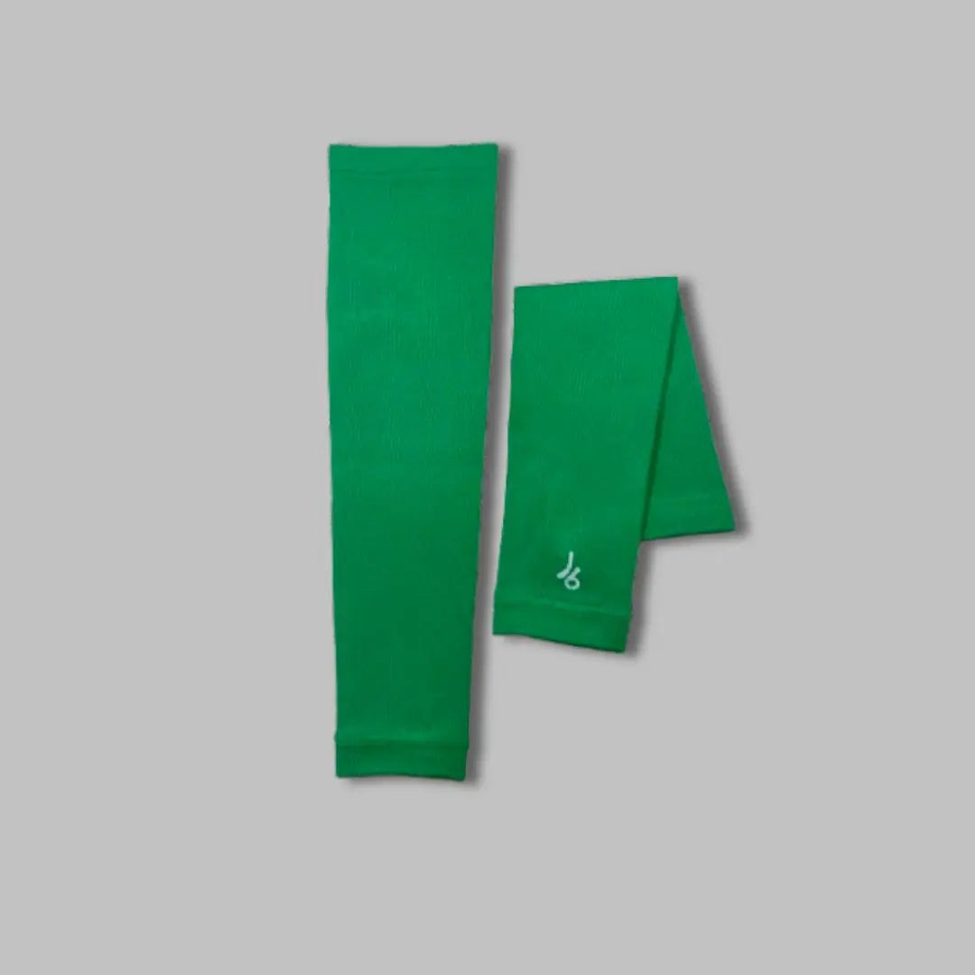 Chaussette vert avec logo joga minimaliste en blanc