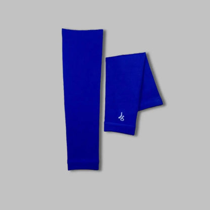 Chaussette bleu avec logo joga minimaliste en blanc