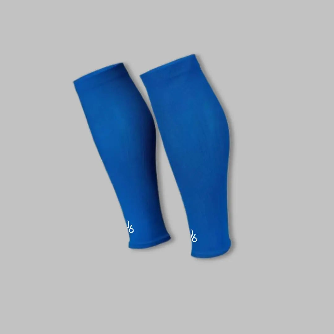Chaussette bleu avec logo joga minimaliste en blanc